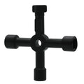 Electric Cabinet Car Elevator Cross Key Wrench Water Meter Valve Key Internal Triangle Wrench Multi-purpose Tool Portable