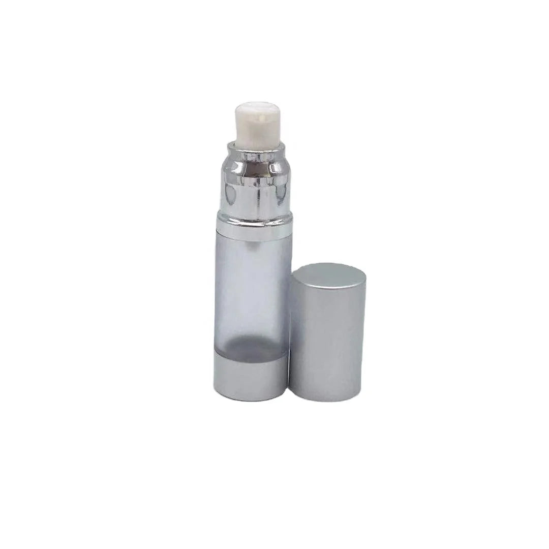 30ml As Plastic & Aluminum Airless Cosmetic Pump Bottle Screen Printing Custom Logo for Skin Care Serum Lotion Shampoo Perfume