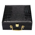 Wholesale Belt Gift Package Box Wooden MDF Frame With Crocodile PU Cover EVA Inner Hardware Fitting