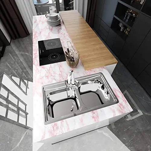 Wall Paper Wallpaper of Marble Color Is Waterproof Wall Paper Rolls Stick and Peel Can Be Used to Transform Ambry Stairs