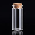 Wholesale Round Clear Glass Wishing Bottles 20ml 30ml 50ml 100ml with Cork Lid MOQ 100pcs