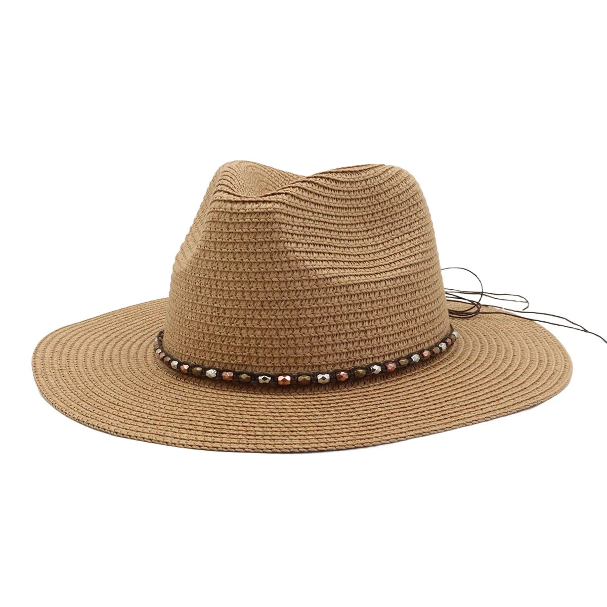 New Arrival Western Outdoor Sunshade Straw Fedora Hat Jazz Straw Hat
