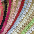 Fashion Design Polyester Flower Lace Decoration Multi Color Embroidery Guipure Lace Ribbon for Dress Clothes Bag Curtain  DB203