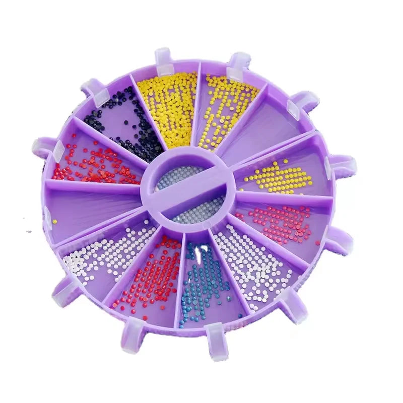 Multifunctional DIY Diamond Painting Flip Drill Tray New Style Row Point Pen Sieve Tool Set Fun & Easy-to-Use