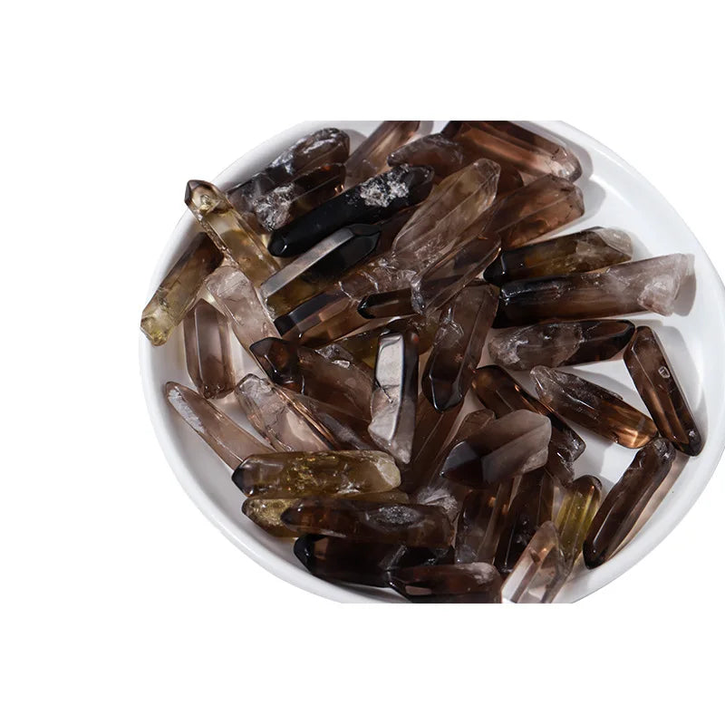 Factory Price Natural Reiki Rough Crystals Healing Stone Raw Smoky Quartz Terminated Point