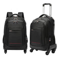 SanYing Men's New Fashion Multi-Functional Waterproof Polyester Travel Laptop Trolley Backpack with Rolling Wheel