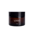 Free Sample Skincare Eye Cream Container 50g Empty Cosmetic Packaging Amber Glass Cream Jar