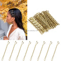 Leeons 50 Pcs/Bag 4 Colors Invisible Wave Bobby Hair Clips & Barrette for Women Girls Kids