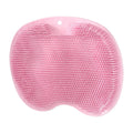 Silicone Non-Slip Bath Mat Back Brush Plastic Body Cleaning Bathing Tool for Shower Massage Feet Washing for Bathroom