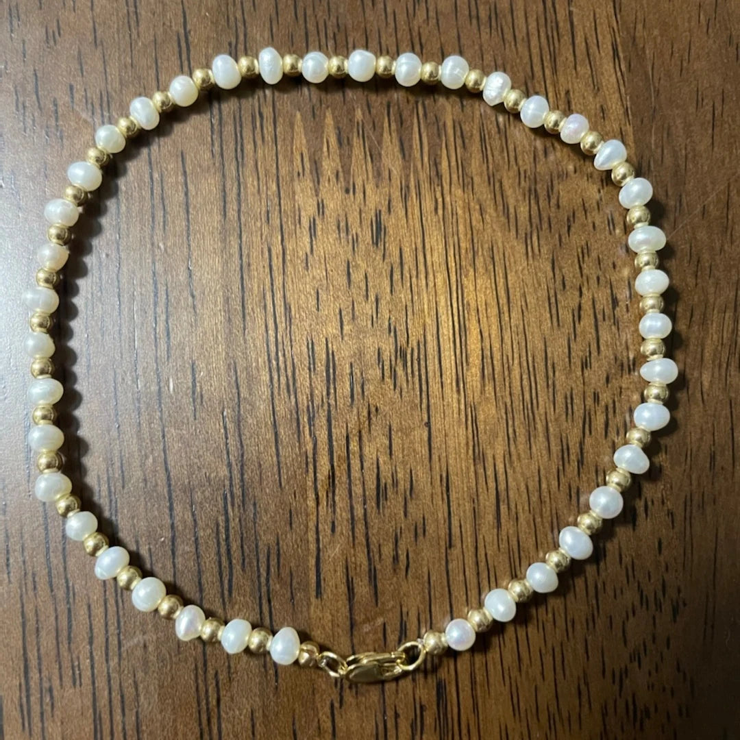 Beadsnice Trendy Ture Pearl Beaded Necklace Unisex Chain Gift Wedding Exquisite Bridal Pearls Jewelry