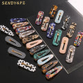 Wholesale Hot Sales New Colors Acrylic Hair Clips with Small MOQ Rectangular Hollowed-out Acetate Hair Clips for Women