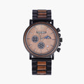 Antique Fashion Quartz Wristwatch for Men Custom Engraved Logo Walnut Wood Band 22mm Width Dropshipping Watch