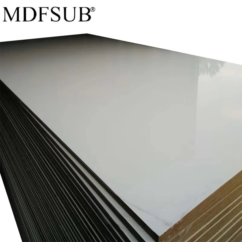 MDFSUB Custom 5mm Double-Sided Sublimating MDF Sheet 80x120cm Glossy White Blank Sublimation MDF Board with Protective Films