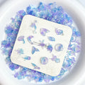 New Glow in Dark Night Fantasy Ice Permeable Mother Dolphin Sea Star Shell Blue Ocean Resin Nail Art DIY Accessories