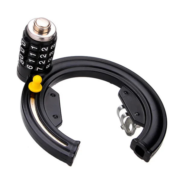 RTS Horseshoe Iron U-shaped Bicycle Frame Password Lock Steel Bike Frame Wheel Lock With Keys City Anti Theft Security Bike Lock