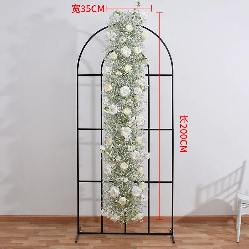 L-FR Hall Table Decoration Artificial Floral Row Wholesale Babysbreath Flower Runner for Wedding Decorations Arrangement