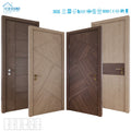 EU Standard Porte Chambre Anti Sound Internal Wooden Doors in UAE Fire Rated Timber Doors for Houses and Interior Salons