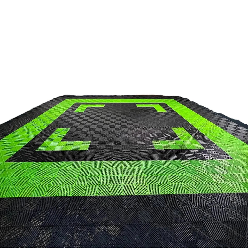 Waterproof PVC Vinyl Flooring Tiles Click-to-Fit Click Floor Tile Graphic Design Solution for Garages Villas Made of PP Material