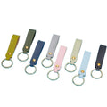 Personalized Customized PU Keychain Solid Color Leather Keychain for Promotion Gifts