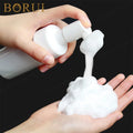 PET 100ml/120ml/200ml Foam Soap & Skin Care Serum Shampoo Plastic Foam Pump Bottle with Silicone Brush