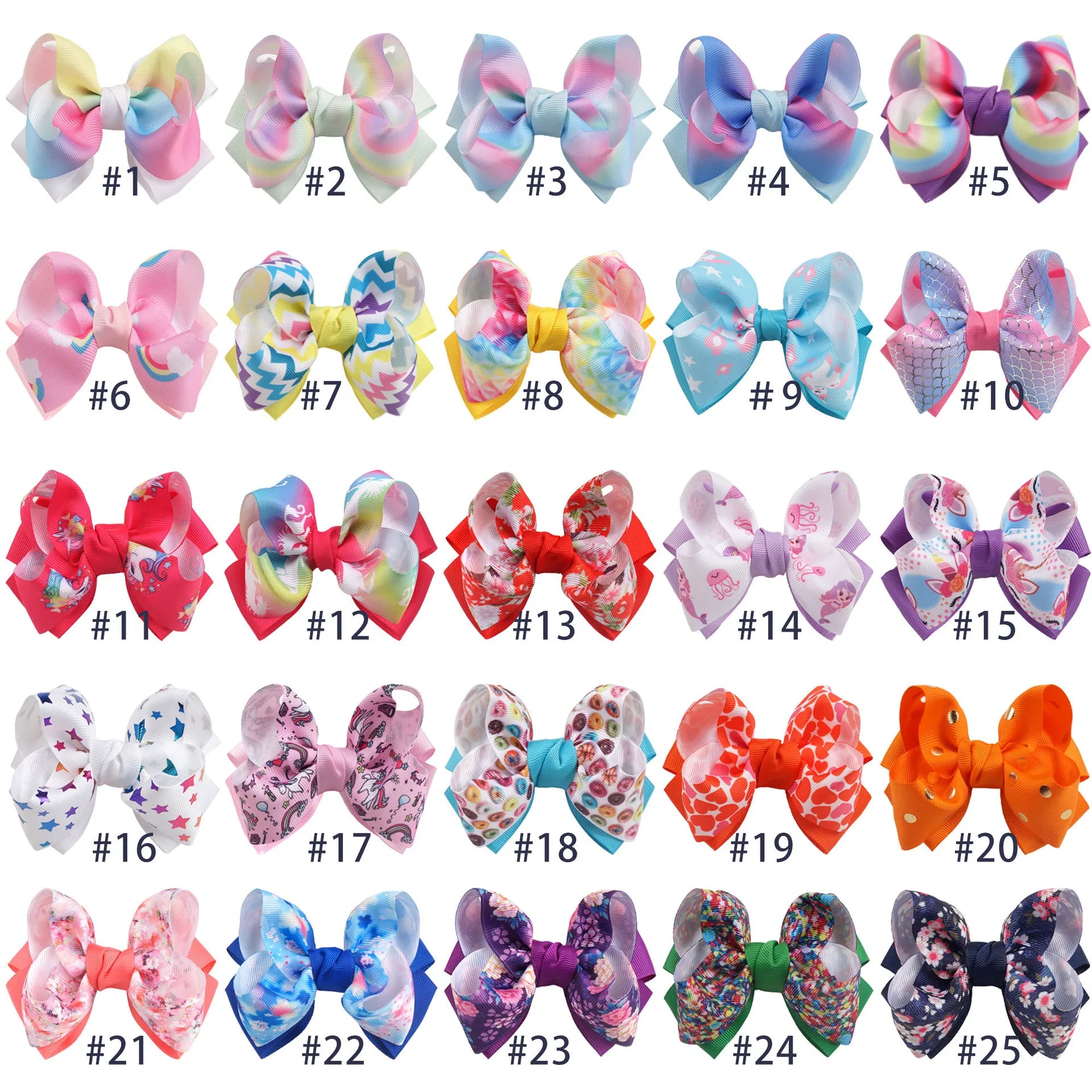 French Style Double Layer Hair Clips for Girls New Colorful Ribbon Hairgrips Barrettes
