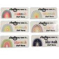 New Colours Personalised Sublimation Plastic Blank Magnetic Name Badge Custom Uniform Name Badge Rainbows