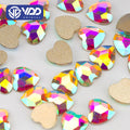 VDD 5.5x6mm-SAB38 100Pcs Glass Shape Crystal Rhinestones Crystal AB Flatback Glitter Stones for DIY Crafts Nail Art Decorations