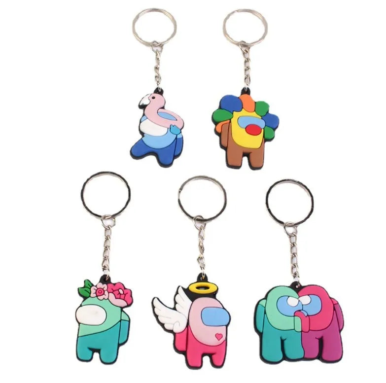 Promotion Custom Soft PVC Rubber Dog Pug Shape Keychain Custom Logo Carabiner for Promotional Items