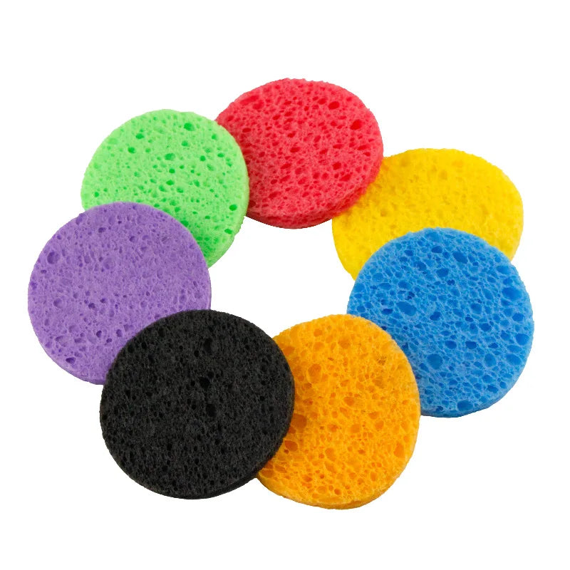 Wholesale Eco-Friendly Natural Facial Sponge Heart-Shaped 250%-500% Water Absorbent Compressed Face Cleansing Sponges Washable