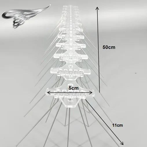 Heavy Duty Stainless Steel Bird Spikes Kit - Rustproof Anti-Pigeon & Bird Deterrent for Roof Balcony Custom Length Available