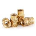 Knurling Threaded Insert Brass Thread Imperial 3/16 Knurling Nut