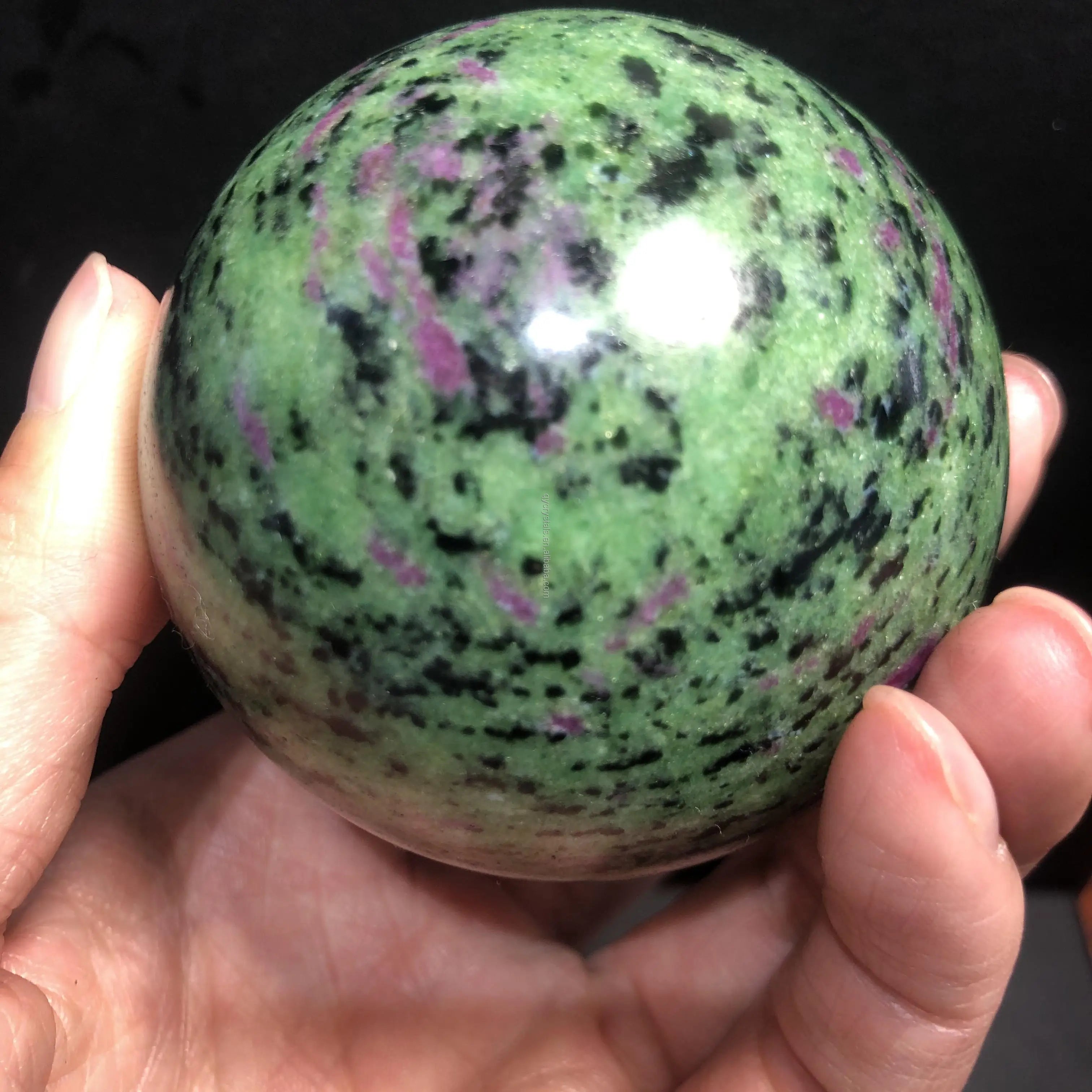 Wholesale High Quality Natural Ruby Zoisite Sphere Spiritual Healing Crystal Quartz Ball Folk Crafts for Home Decoration