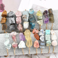 Raw Crystal Jewelry Special Natural Shaped Adjustable Raw Crystal Boho Beaded Raw Crystal Bracelet