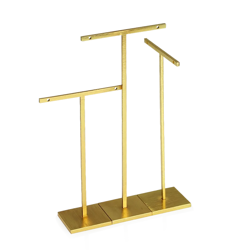 Custom Necklace Jewelry T bar Metal Earring Display Stand Jewelry Display Base Earring Holder Props