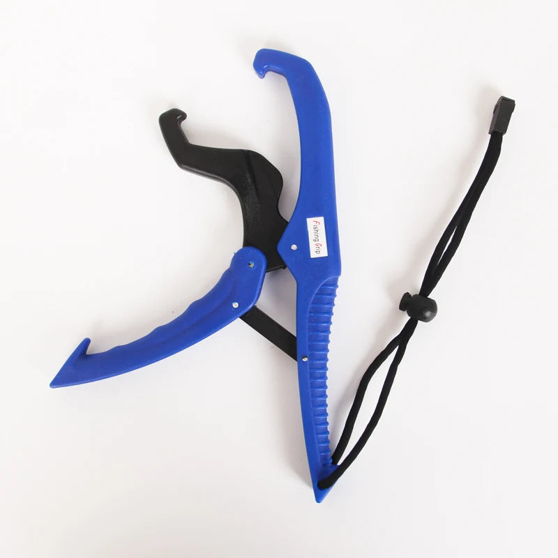 Orjd Fish Grabber Plier Controller Practical Fishing Gripper Gear Tool ABS Grip Tackle Holder Clamp with Adjustable Rope