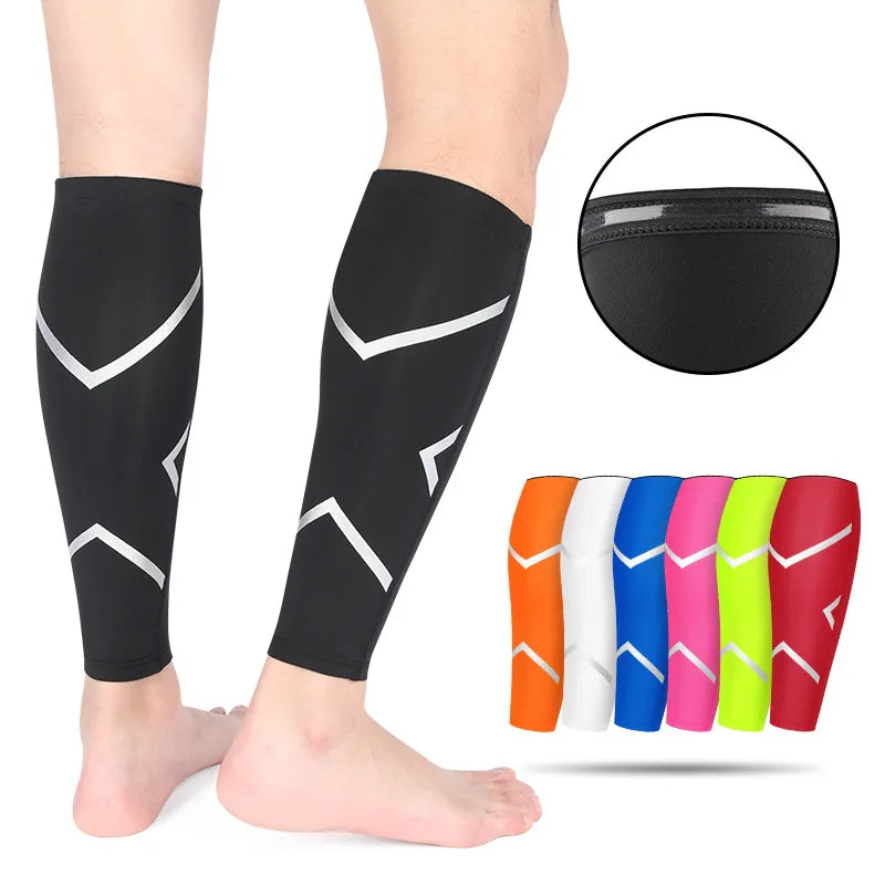 Custom Soccer Shin Guard Football Leg Strap Brace Support Pads Calf Compression Sleeve for Protection