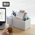 SHIMOYAMA 6 Grids PP Desktop Storage Box Stationery Pens Remote Control Cosmetic Organizer Household Stackable Office Organizer