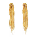 New Wholesale Vintage Multi Brass Snake Chains Tassel Knot Statement Earrings for Women Charms Jewelry