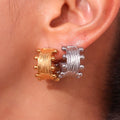 Minimalist Gold Plated Earring 316L Stainless Steel Beaded Earrings Summer Jewelry Hoop Earrings