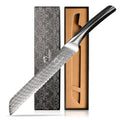 New Style 8 Inch High Carbon Damascus Steel Kitchen Knife Serrated Bread Knife with ABS and Steel Handle