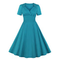 Wholesale Cotton Rockabilly Dress VM2113# Vintage Dresses 1950s 60s Retro Pin up Clothing
