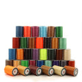 0.8MM Leather Flat Wax Thread 16 Strands Small Roll Polyester Thread High Strength Handmade Wax Thread