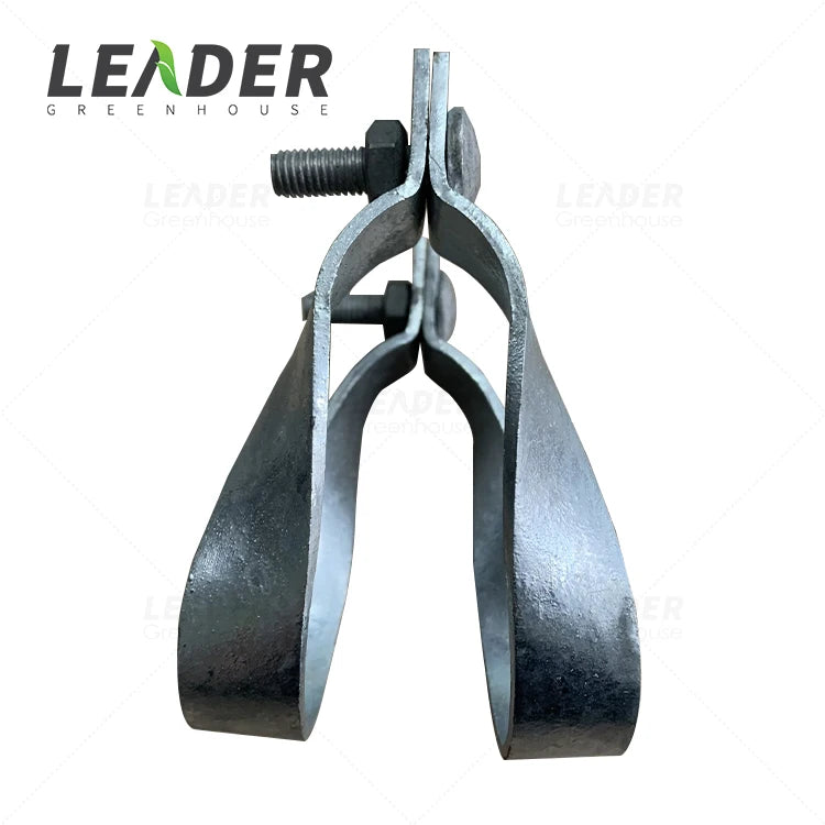 Chain Link 1 1/4" Steel Pipe Cross Connector Clamp for Greenhouses - Purlin Bracket