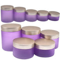 50ml 100ml 150ml 200ml Pink Black White Purple  OEM Custom Color Matt Pink Lid Transparent Plastic PET Cosmetic and Skincare Jar