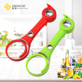 Hot Sale Colorful New Design Household Tools 6 in 1 Multi-purpose Can Opener Small Screw Gift Beer Bottle Opener