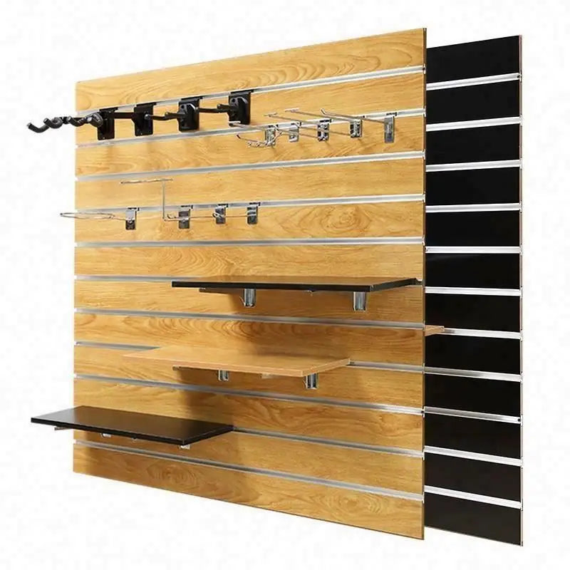 Cheap Price PVC Mdf Display Garage Slatwall Accessories Panels With Foam Board