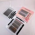 New Arrival Self Adhesive C D Curl Wispy Cluster Lashes Wholesale Private Label Pre Cut Segment DIY Cluster Lashes Wholesale