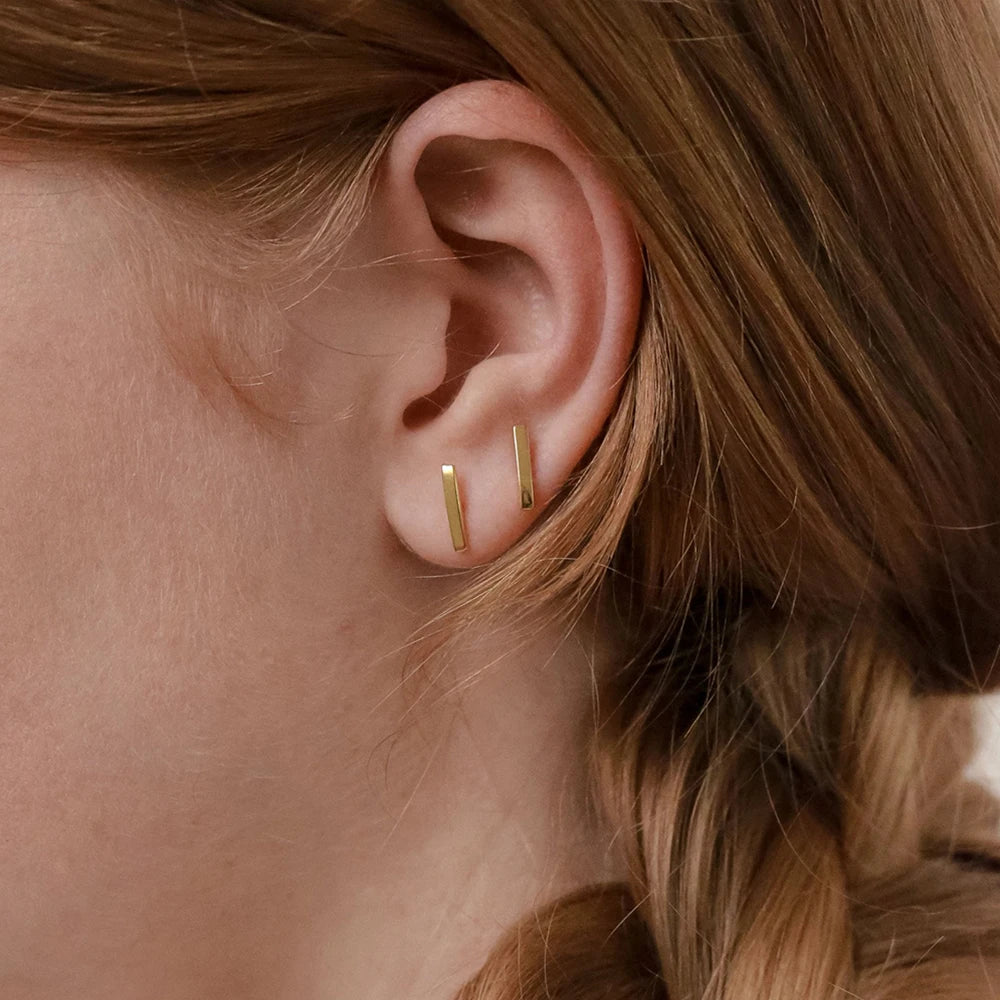 EManco Best Selling  Metal Geometric Minimalist Earrings  Gold Jewelry 316 Surgical Stainless Steel Stud Earrings for Women