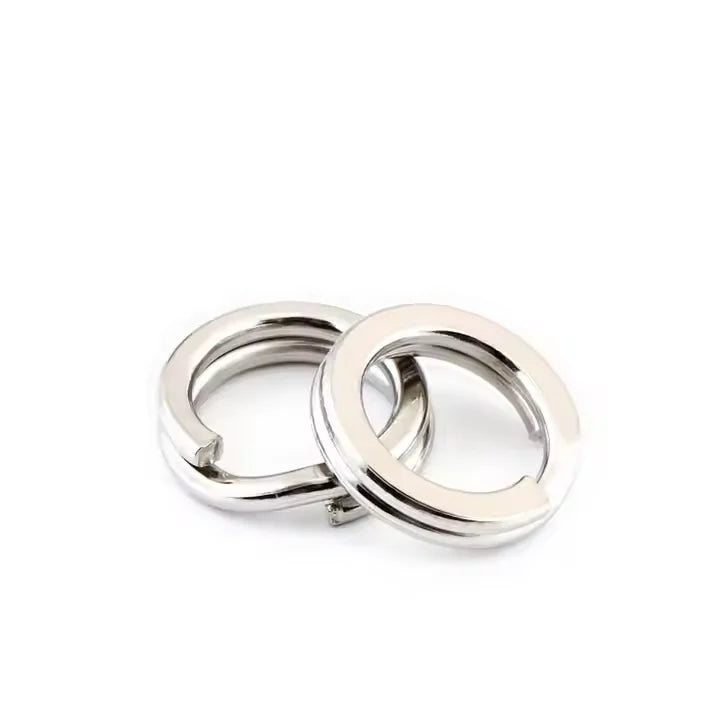 Stainless Steel Split Ring Double Jump Ring Small Key Chain Ring for Fishing