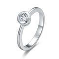 POLIVA Simple Fashion Diamond Rings 925 Plata Joyas Anillos De Mujer